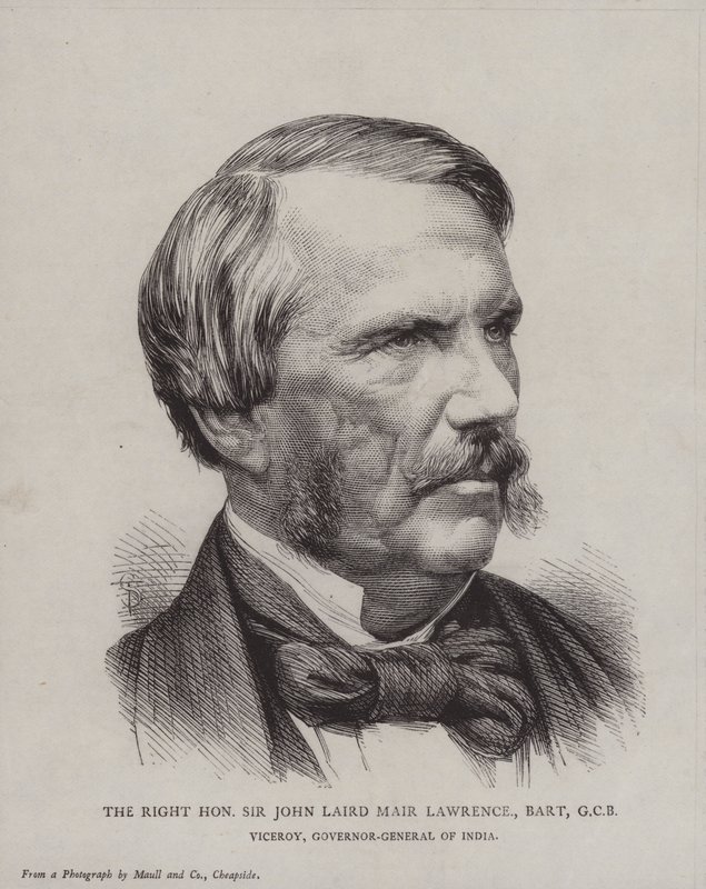 Sir John Laird Mair Lawrence, Onderkoning en Gouverneur-Generaal van India door English School