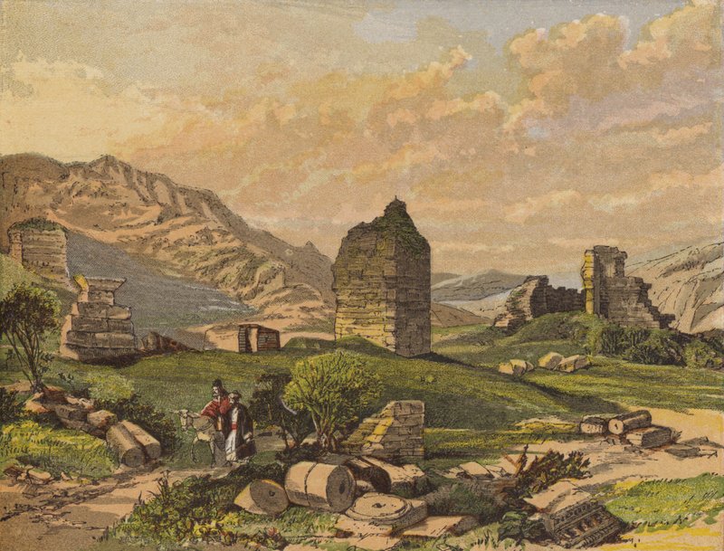 De Ruïnes van de Tempel van Diana, Efeze door English School