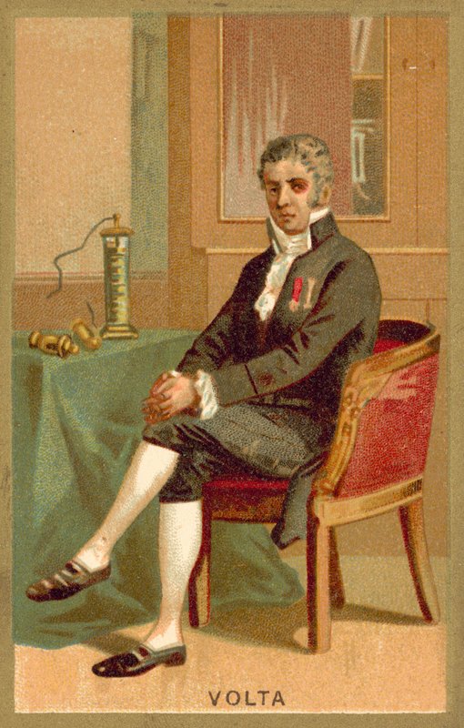 Alessandro Volta, Italiaanse natuurkundige door French School