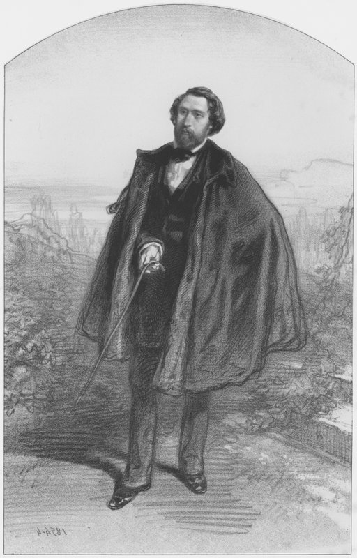Alfred de Musset door French School