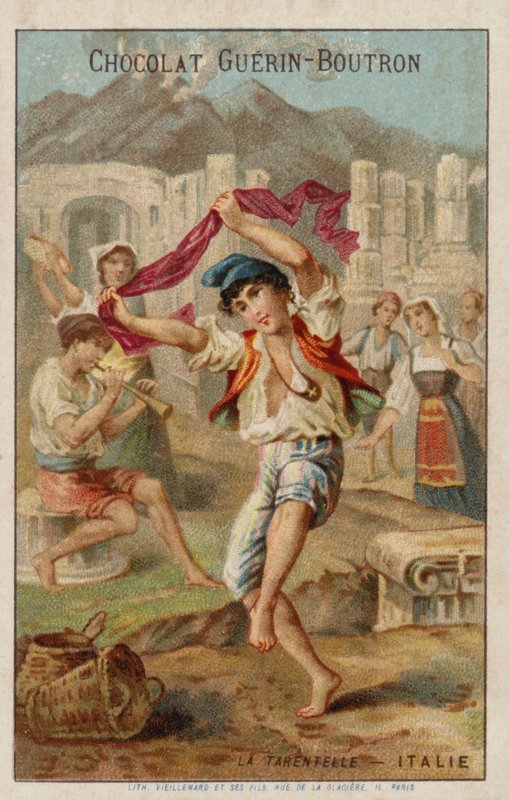 De tarantella dansen, Italië door French School
