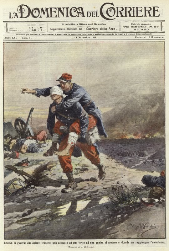 Oorlogsepisodes door Achille Beltrame
