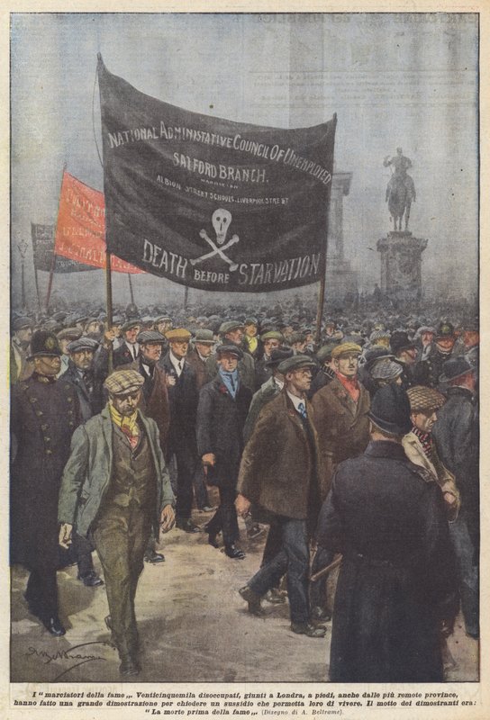 De hongermarsers door Achille Beltrame