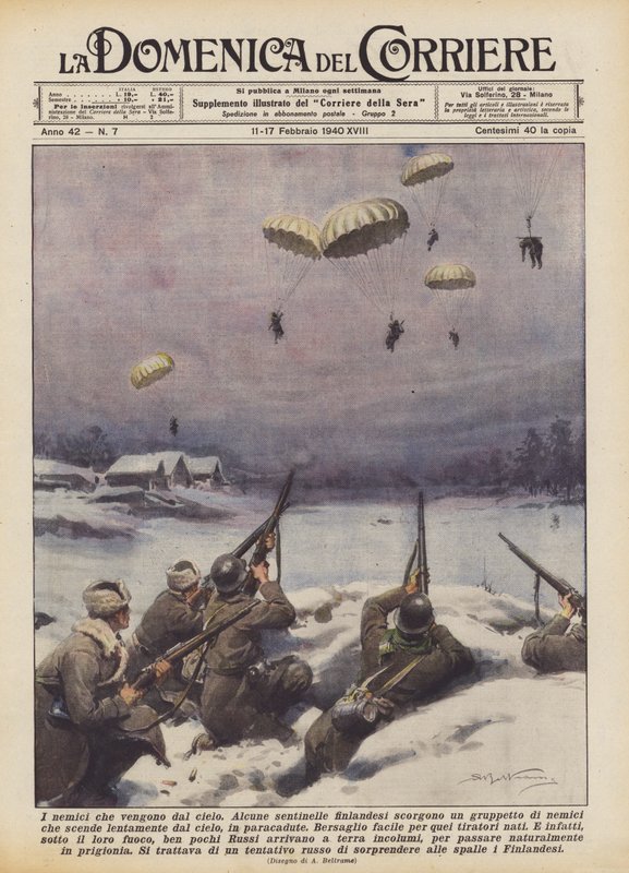 De vijanden die uit de lucht komen door Achille Beltrame