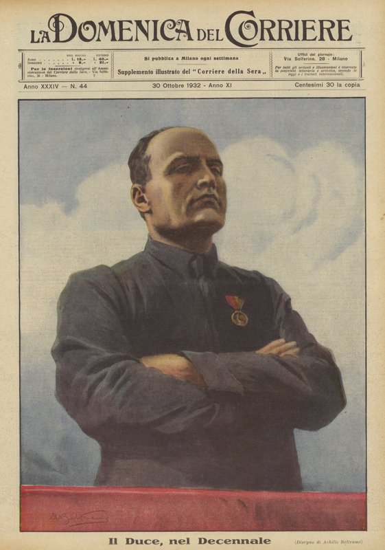 De Duce, in het Decennium door Achille Beltrame