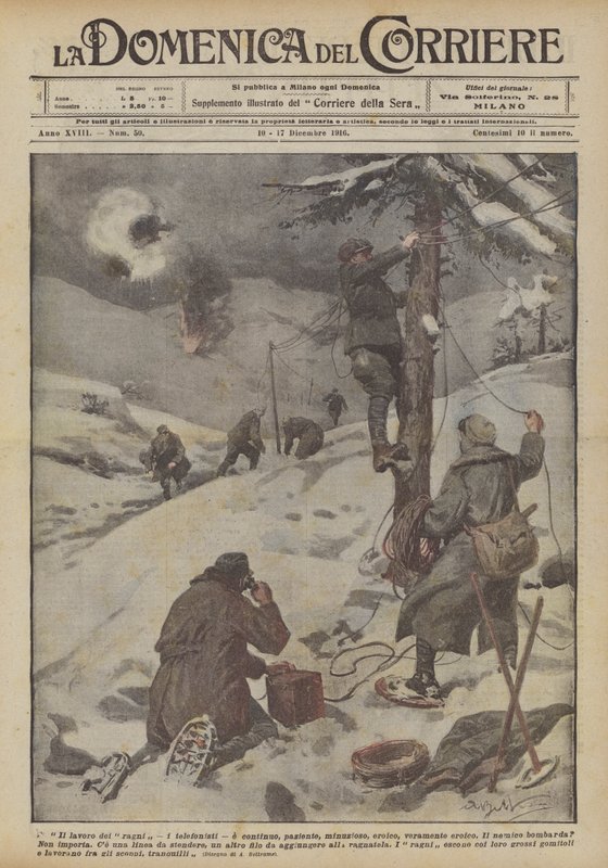 Het werk van de spinnen door Achille Beltrame