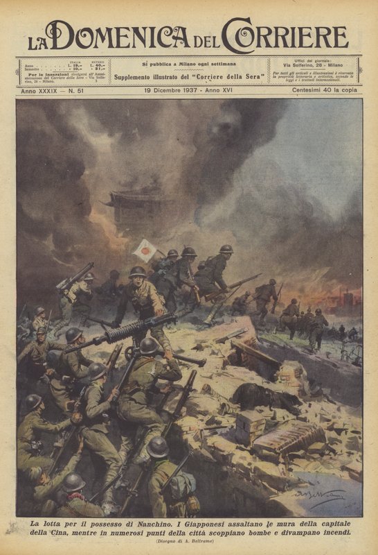 De strijd om Nanking door Achille Beltrame