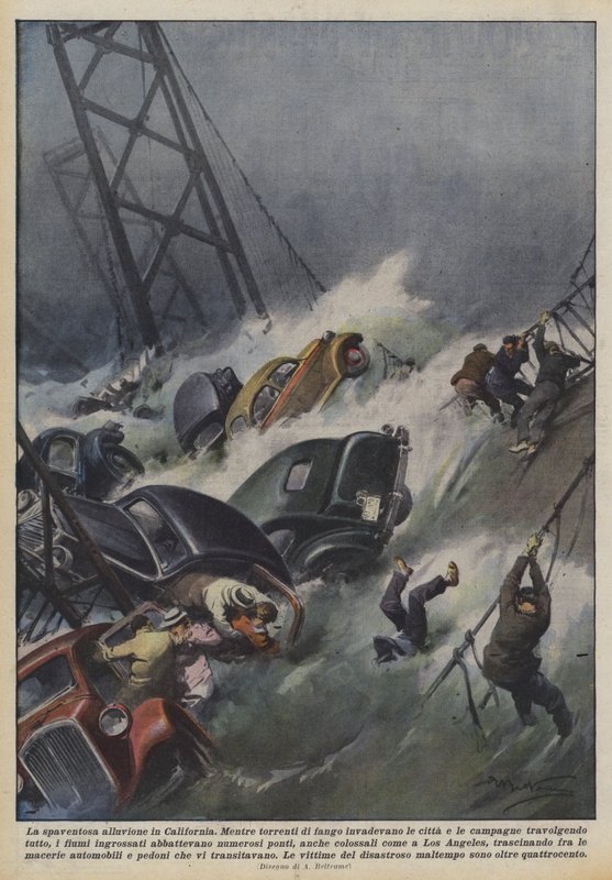 De verschrikkelijke overstroming in Californië door Achille Beltrame