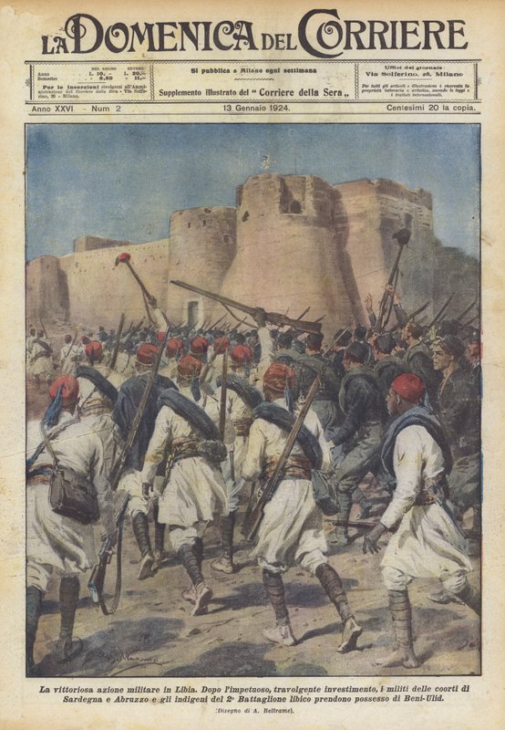 De succesvolle militaire actie in Libië door Achille Beltrame