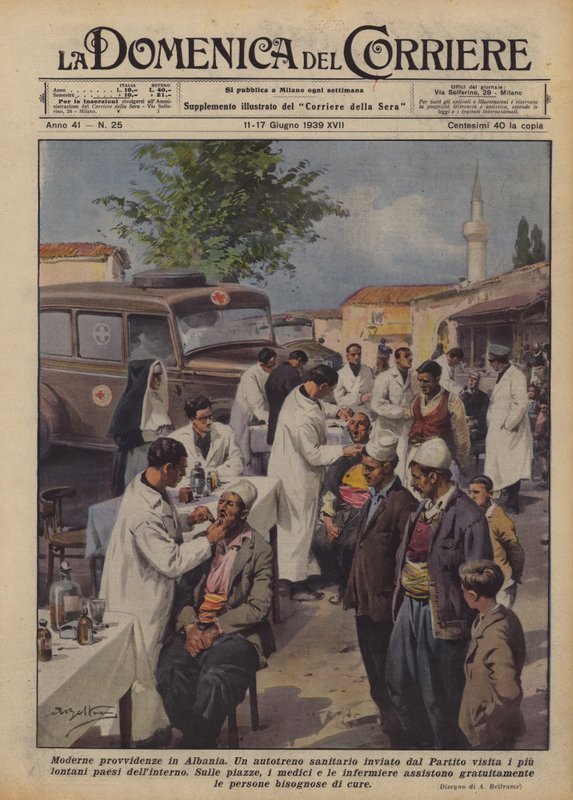 Moderne voorzieningen in Albanië door Achille Beltrame