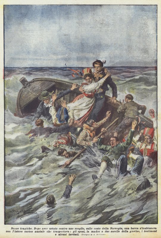 Tragische bruiloft door Achille Beltrame