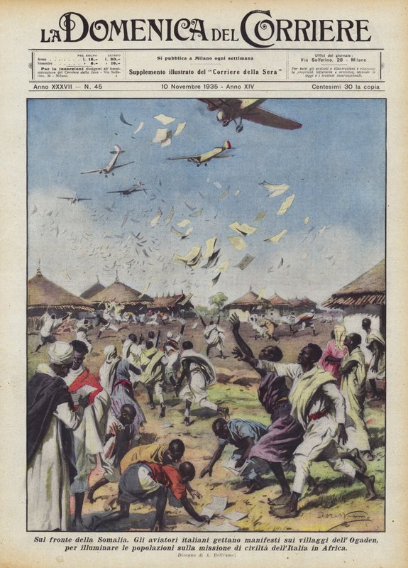 Aan het front van Somalië door Achille Beltrame