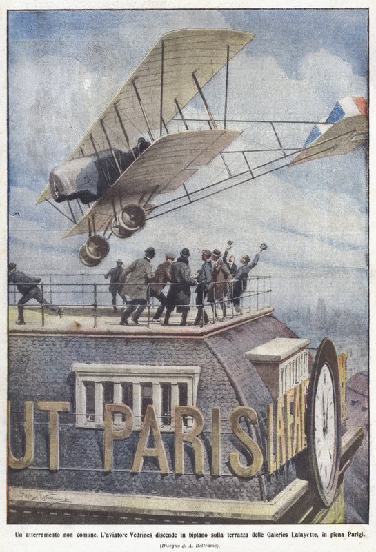 Een ongebruikelijke landing door Achille Beltrame