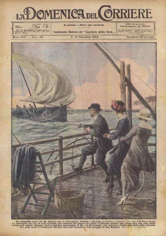 Een sympathiek gebaar van de koning door Achille Beltrame