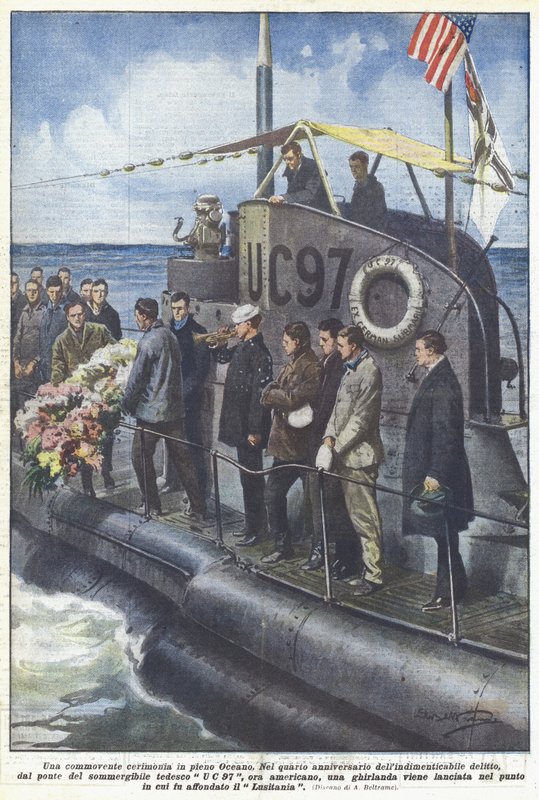 Een ontroerende ceremonie midden in de oceaan door Achille Beltrame