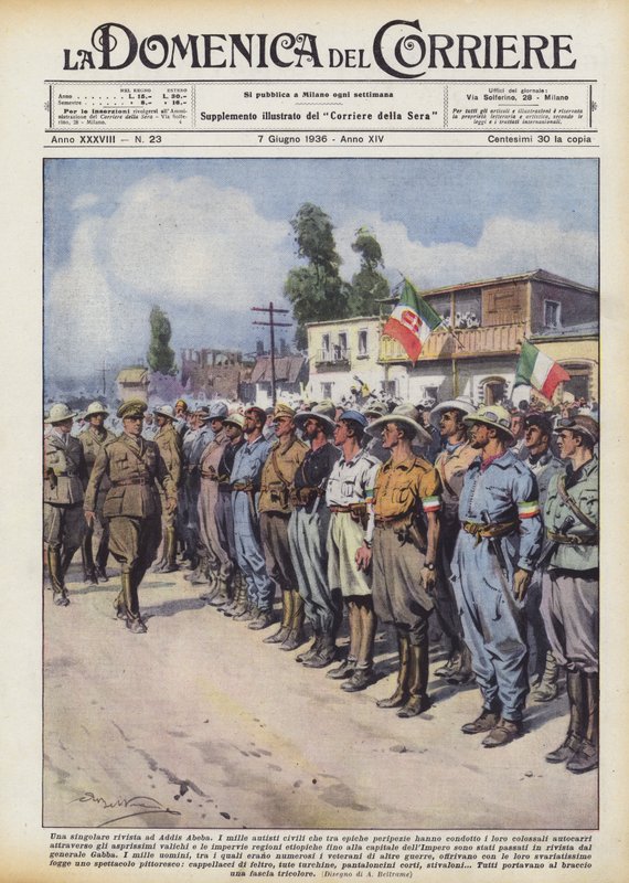 Een bijzondere parade in Addis Abeba door Achille Beltrame