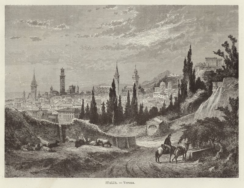 Italië - Verona door Adolf Closs