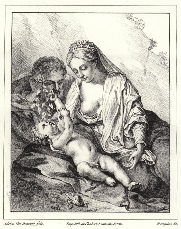 De Heilige Familie door Adriaan van der Werff