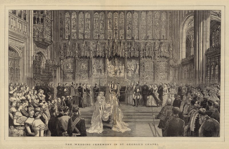 De huwelijksceremonie in St George