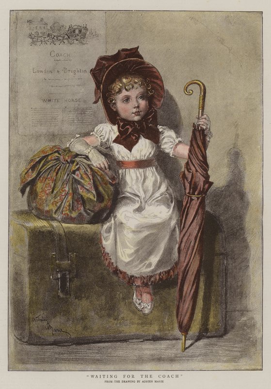 Wachten op de Koets door Adrien Emmanuel Marie