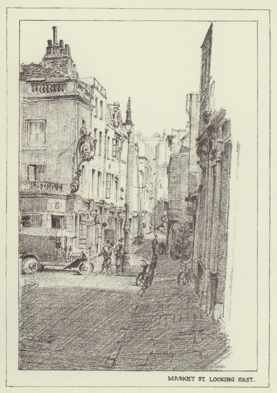 Market Street, kijkend naar het oosten door Alan Stapleton