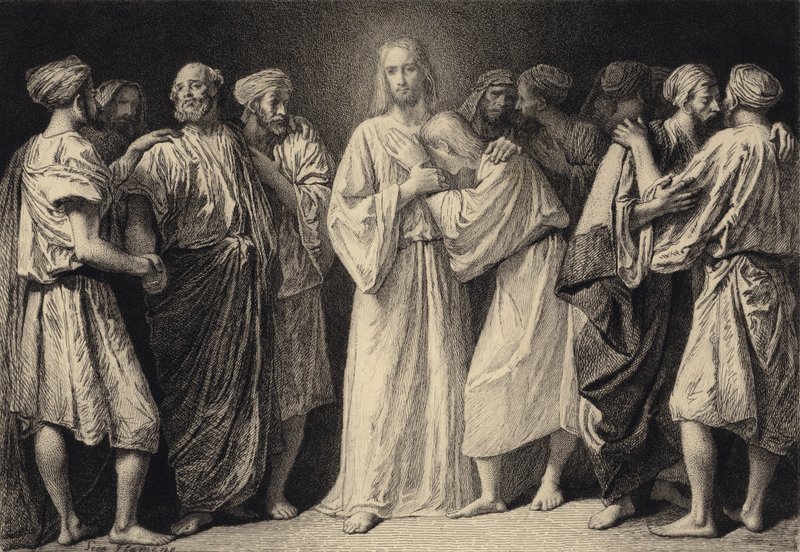 Heb elkaar lief door after Albert Robida