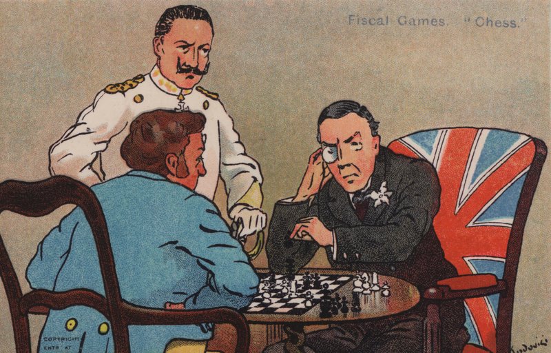 Fiscale spellen, schaken door Albert Jnr. Ludovici