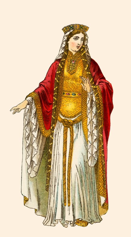 Clothilda, koningin van de Franken door Albert Kretschmer