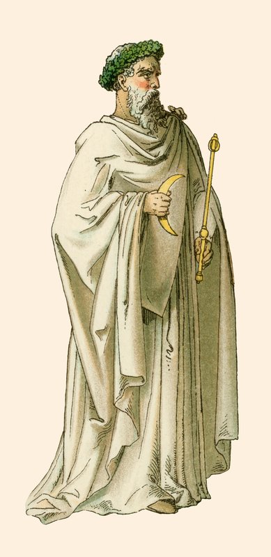 Druïde in rechterkostuum door Albert Kretschmer
