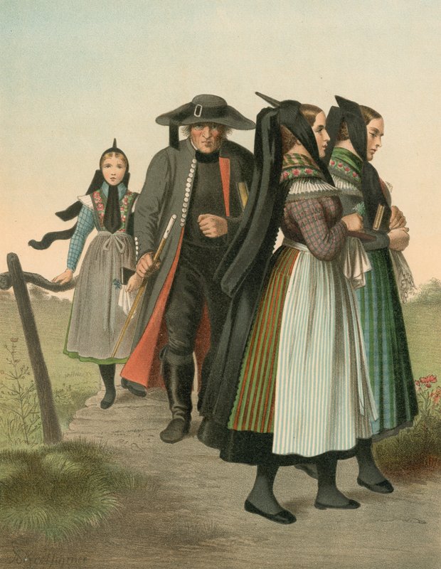 Duitse klederdracht, Hannover, Amt Gifhorn door Albert Kretschmer