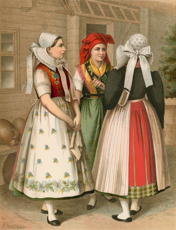 Duitse klederdracht, Preussen, Spreewald door Albert Kretschmer