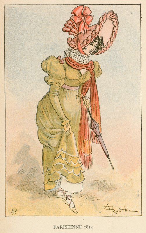 Parijse 1814 door Albert Robida