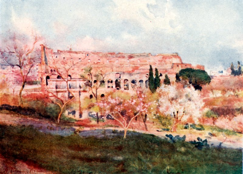 Het Colosseum op een lentedag door Alberto Pisa