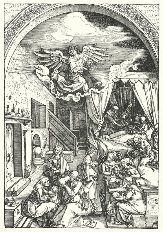 De Geboorte van de Maagd door Albrecht Dürer