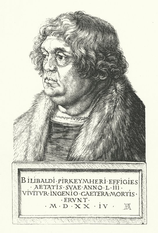 Wilibald Pirckheimer, Duitse Renaissance advocaat, auteur en humanist, en beste vriend van Albrecht Dürer door Albrecht Dürer