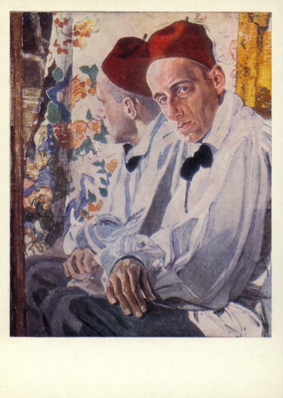 Vsevolod Meyerhold, Russische acteur door Aleksandr Jakovlevic Golovin