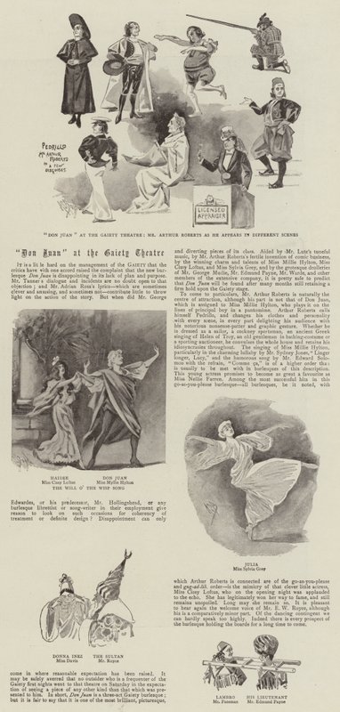 Don Juan in het Gaiety Theatre door Alexander Stuart Boyd