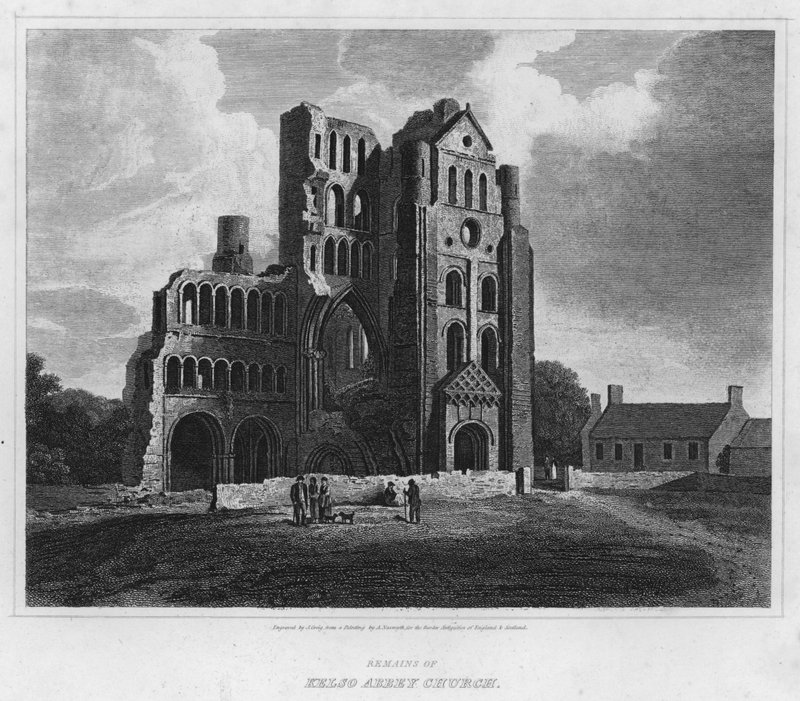Overblijfselen van de Abdijkerk van Kelso door Alexander (after) Nasmyth