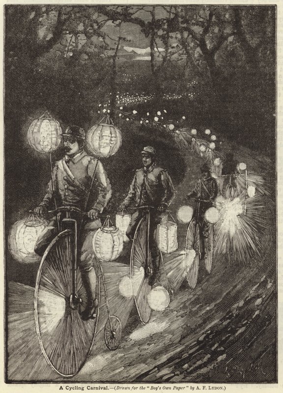 Een fiets carnaval door Alexander Francis Lydon