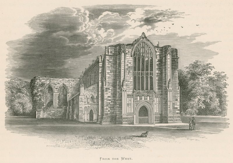 Bolton Priory, vanuit het Westen door Alexander Francis Lydon