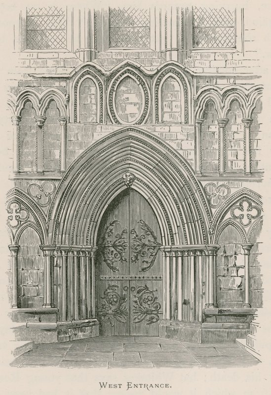 Bolton Priory, Westelijke Ingang door Alexander Francis Lydon