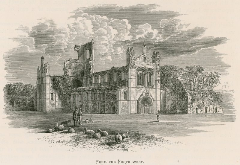 Kirkstall Abbey, vanuit het noordwesten door Alexander Francis Lydon