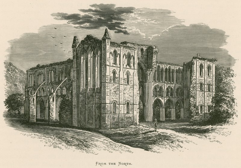 Rievaulx Abbey, vanuit het Noorden door Alexander Francis Lydon