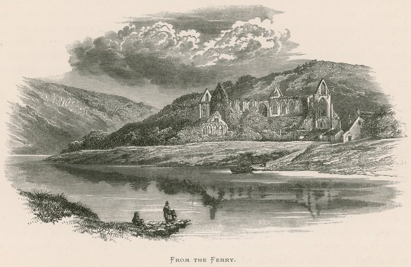 Tintern Abbey, Vanaf de Veerboot door Alexander Francis Lydon