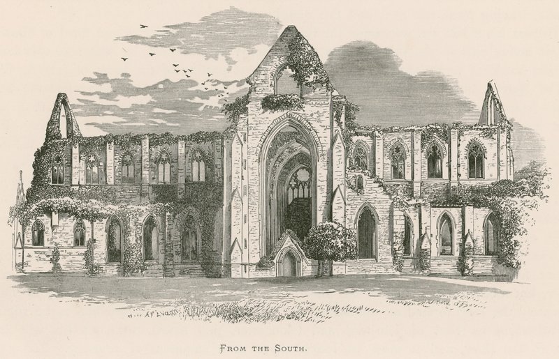Tintern Abbey, vanuit het Zuiden door Alexander Francis Lydon