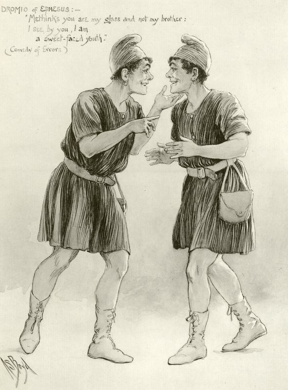 Dromio van Efeze (gravure) door Alexander Stuart Boyd