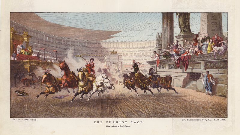 De wagenrace door Alexander von Wagner