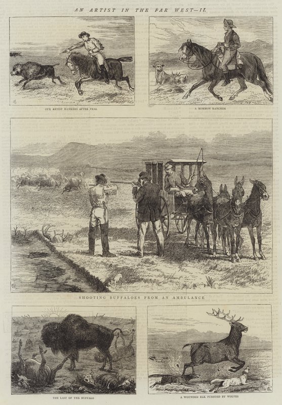 Een kunstenaar in het verre westen, II door Alfred Chantrey Corbould