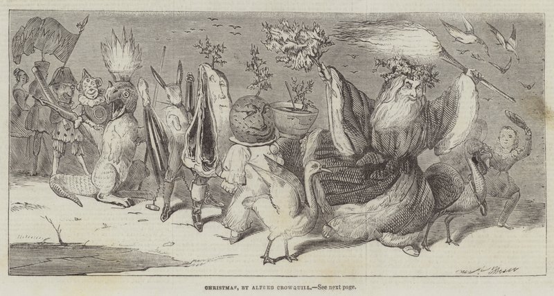 Kerstmis door Alfred Crowquill