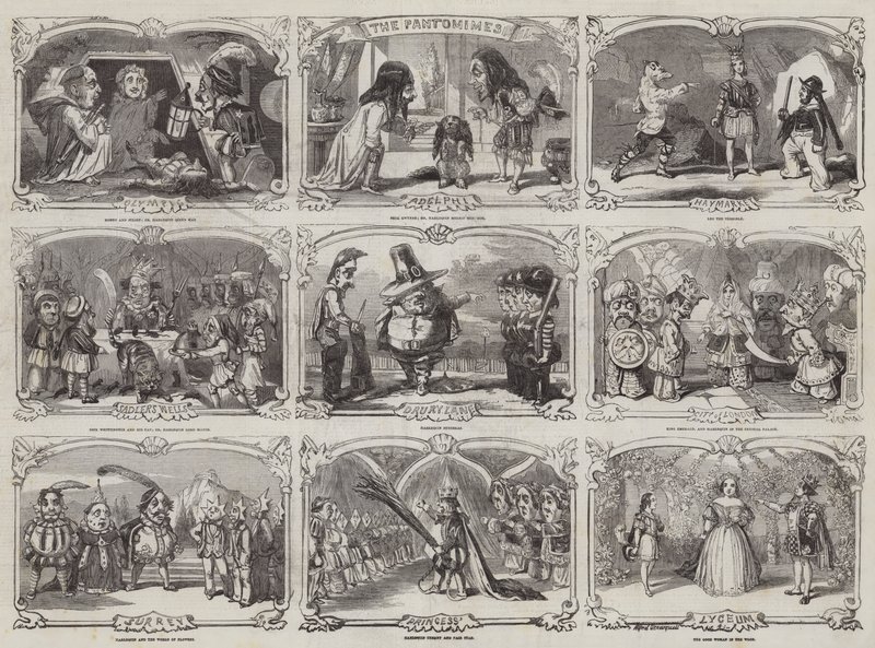 Pantomimes in Londen door Alfred Crowquill